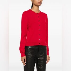 Herskind Roselle Cashmere Cardigan Sweater Red Small